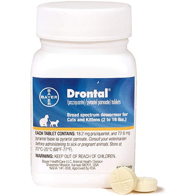 Bayer Drontal Broad Spectrum Dewormer for Cats and Kittens