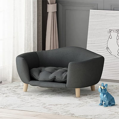 Cauthen Mid-Century Plush Cat and Dog Sofa Cauthen Mid-Century Plush Cat and Dog Sofa