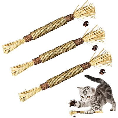 ELOPAW 3-Pack of Silvervine Cat Chew Toys