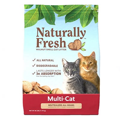 Naturally Fresh Multi-Cat Walnut Shell Cat Litter Naturally Fresh Multi-Cat Walnut Shell Cat Litter