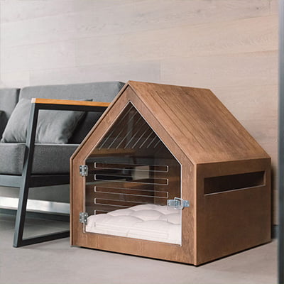 Modern Dog And Cat House With Acrylic Door