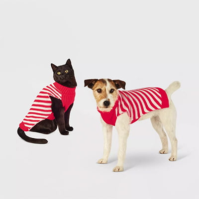 Wondershop Candy Cane Cat Sweater