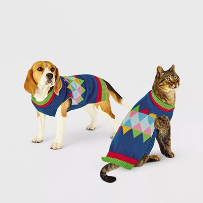 Wondershop Geo-Print Dog and Cat Sweater