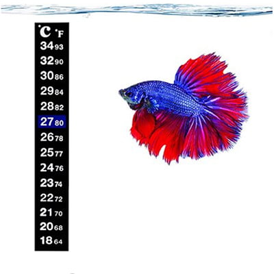 SunGrow Betta Fish Aquarium Thermometer Sticker