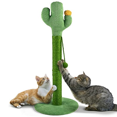 Mora Pets Tall Cactus Cat Scratcher with Toy