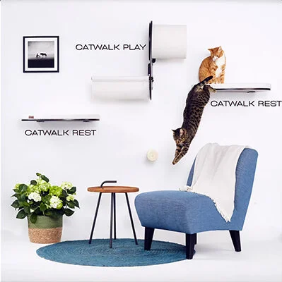Cosy and Dozy Deluxe Wall-Mounted Cat Playground