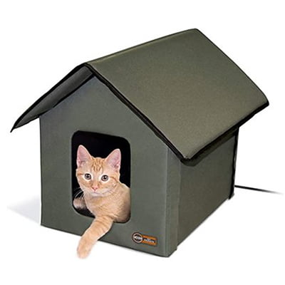 K&H Pet Products Outdoor Heated Kitty House Cat Shelter
