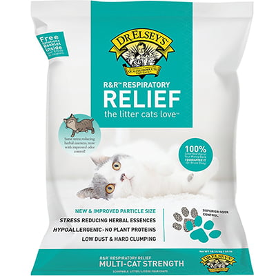 Dr. Elsey's Precious Cat R&R Respiratory Relief Cat Litter2 Dr. Elsey's Precious Cat R&R Respiratory Relief Cat Litter