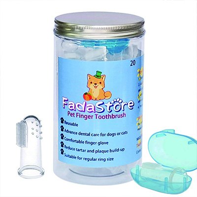 FadaStore Professional Dog & Cat Finger Toothbrush 