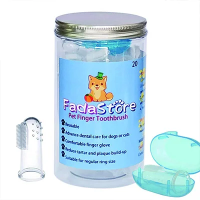 FadaStore Professional Dog & Cat Finger Toothbrush 2 FadaStore Professional Dog & Cat Finger Toothbrush