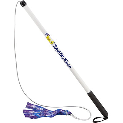 Squishy Face Studio Flirt Pole V2 with Lure Squeaky Dog Toy