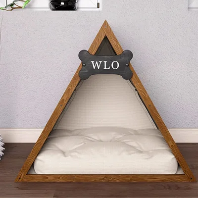 Walnut & Ivory Lakota Solid Pine Dog House Walnut & Ivory Lakota Solid Pine Dog House