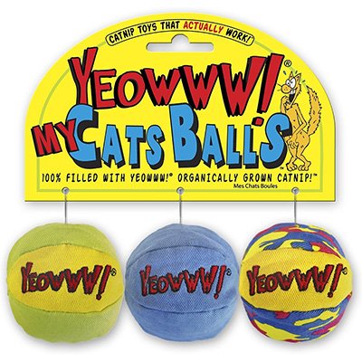 Yeowww! Catnip My Cats Balls Cat Toy