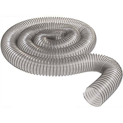 4" x10' CLEAR PVC DUST COLLECTION HOSE