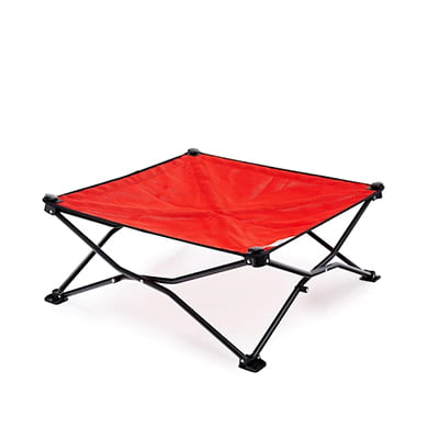 Coolaroo Red On the Go Elevated Pet Bed