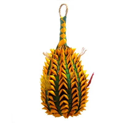 Planet Pleasures Pineapple Foraging Bird Toy_ Planet Pleasures Pineapple Foraging Bird Toy