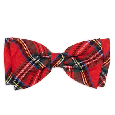  The Worthy Dog Plaid Adjustable Bow Tie Collar Attachment