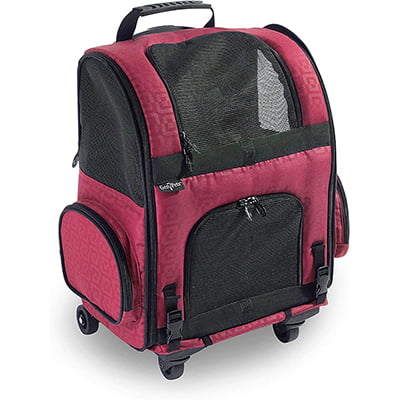 Gen7Pets Geometric Roller with Smart-level Dog and Cat Carrier Backpack