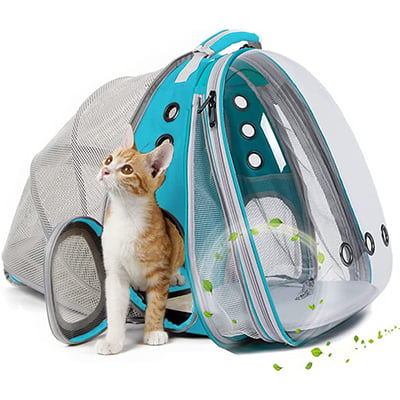 Halinfer Expandable Cat Backpack Carrier_