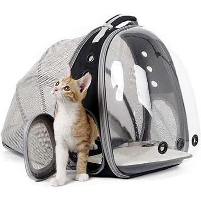 Halinfer Store Expandable Cat Backpack Carrier_