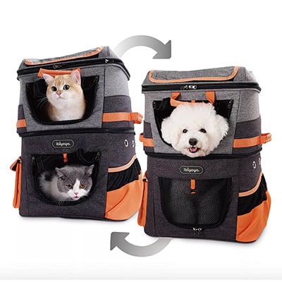Ibiyaya Two-Tier Pet Backpack_