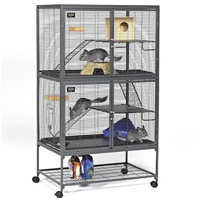Midwest Critter Nation Double Unit with Stand Small Animal Cage