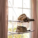 K&H Creative Solutions Grey Window Double Lounger Natural for Cats thumbnail