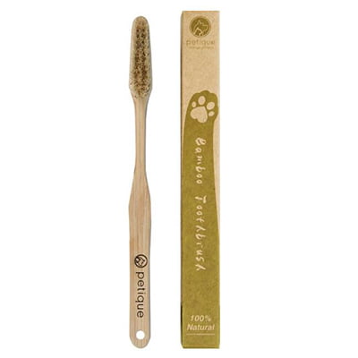 Petique Eco-Friendly Bamboo Dog &amp; Cat Toothbrush