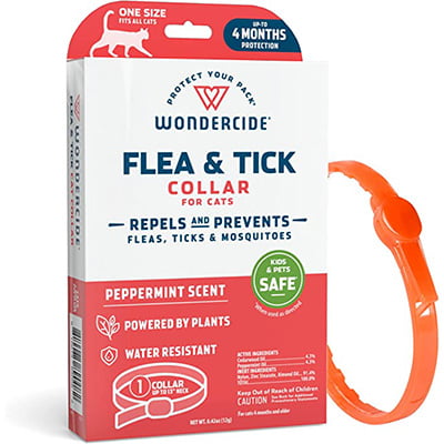 Wondercide Flea & Tick Collar for Cats with Natural Essential Oils