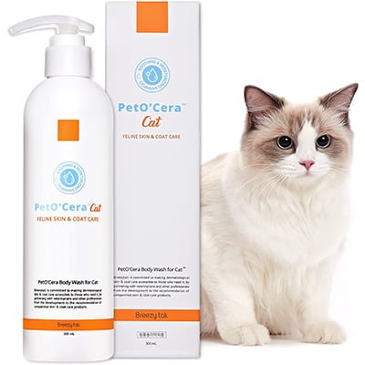 Breeytail PetO'Cera Hypoallergenic Cat Shampoo