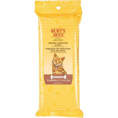 Burt's Bees For Cats Natural Dander Reducing Wipes