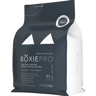Boxiecat BoxiePro Deep Clean Scent Free Probiotic Clumping Clay Cat Litter
