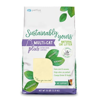 Sustainably Yours Multi-Cat Plus From Corn & Cassava Natural Litter