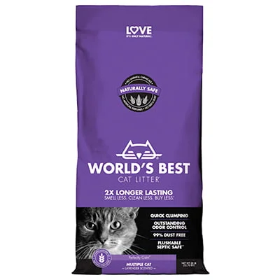 World's Best Original Series Lavender Scented Multi Corn Cat Litter
