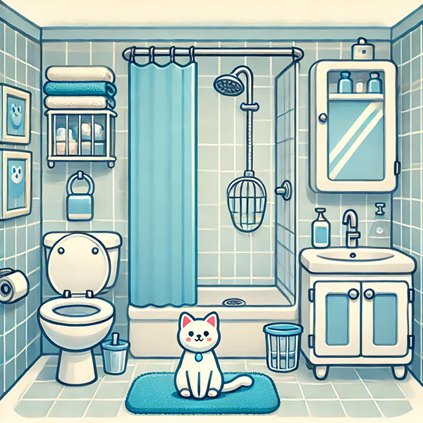 Cat-proof bathroom