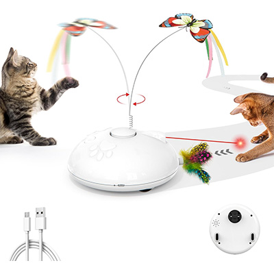 Potaroma Electric Running Cat Laser Toys Interactive