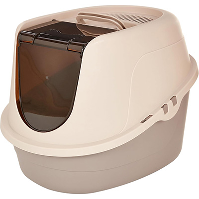 Amazon Basics No-Mess Enclosed Hooded Cat Litter Box
